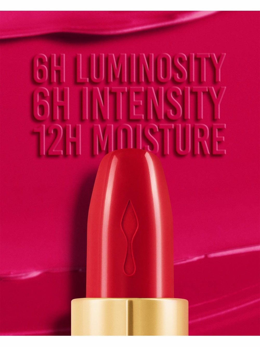 Christian Louboutin Red Lipstick in Gold Sculpted Case in Rouge Louboutin 001 - Picture 6 of 6